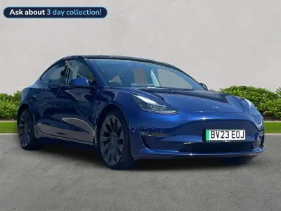 Used Tesla Model 3 Performance 461 kW (627 HP) 2023 Blue Sedan