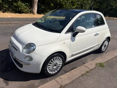 Used Fiat 500 Lounge 69 HP (50 kW) 2011 White Hatchback