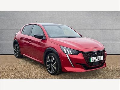 Used Peugeot e-208 Premium 100 kW (136 HP) 2021 Red Hatchback