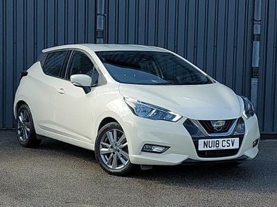 Begagnad Nissan Micra Acenta Limited Edition 90 HK (66 kW) 2018 Vit Halvkombi
