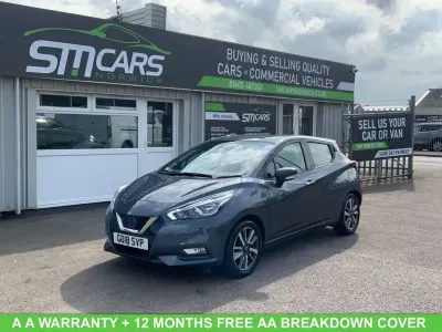 Used Nissan Micra Acenta 71 HP (52 kW) 2018 Grey Hatchback