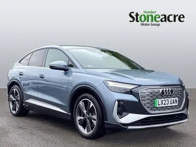 Usado Audi Q4 Sportback e-tron S-Line 82 kW (112 CV) 2023 Azul SUV