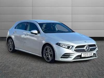 Used Mercedes A200 AMG Line Premium 161 HP (118 kW) 2019 Silver Hatchback