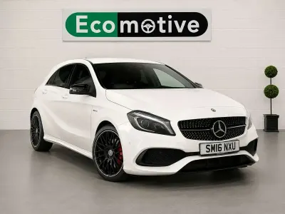 Used Mercedes A200 AMG Line Premium 134 HP (98 kW) 2016 White Hatchback