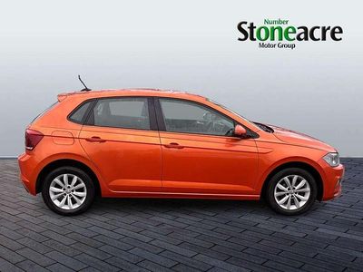 Used VW Polo SE 75 HP (55 kW) 2018 Orange Hatchback