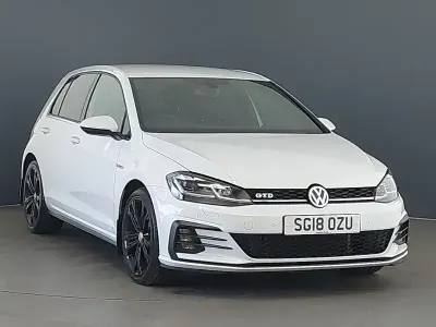 Used VW Golf VII GTD 184 HP (135 kW) 2018 White Hatchback
