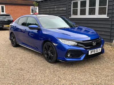 Used Honda Civic Sport Plus 2018 Blue Hatchback