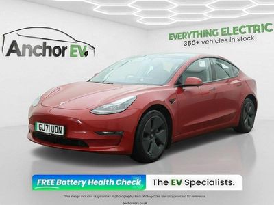 Used Tesla Model 3 Long Range AWD 366 kW (498 HP) 2021 Red Sedan