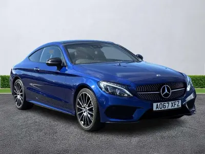 Used Mercedes C300 AMG Line Premium Plus 2017 Blue Coupe