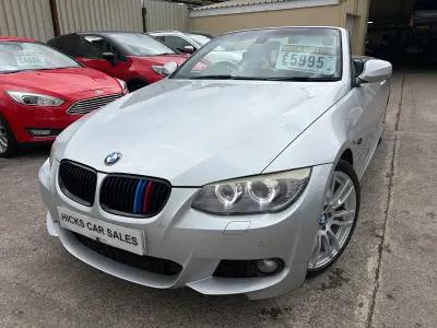 Begagnad BMW 320 Cabriolet M Sport 184 HK (135 kW) 2010 Silver Cab