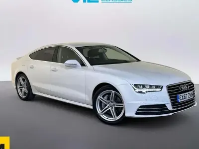 Used Audi A7 Sportback Black Edition 218 HP (160 kW) 2017 White Hatchback