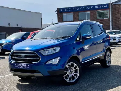 Used Ford Ecosport Titanium 125 HP (91 kW) 2018 Blue SUV