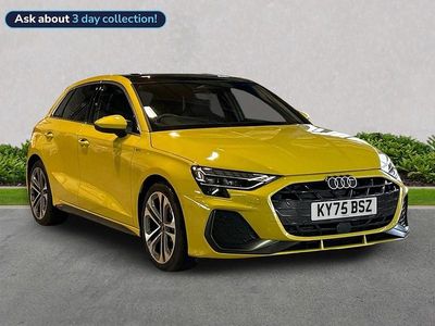 New Audi A3 S-Line 147 HP (108 kW) 2025 Yellow Hatchback