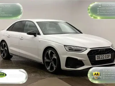 Used Audi A4 Black Edition 150 HP (110 kW) 2022 White Sedan