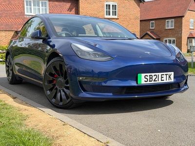 Usado Tesla Model 3 Performance 82 kW (112 CV) 2021 Azul Berlina
