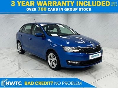 Used Skoda Rapid SE 95 HP (69 kW) 2017 Blue Hatchback