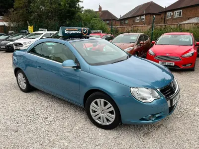 Used VW Eos 140 HP (102 kW) 2007 Blue Cabriolet
