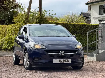 Used Vauxhall Corsa Design Edition 95 HP (69 kW) 2016 Blue Hatchback