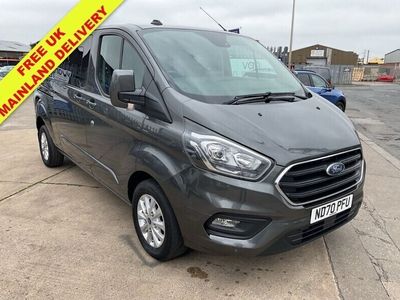 used Ford 300 Transit Custom 2.0LIMITED LWB 5 SEAT DOUBLE CAB IN VAN ECOBLUE 129 BHP with air con,