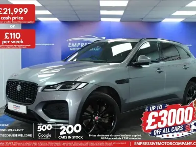 Used Jaguar F-Pace R-Dynamic 404 HP (297 kW) 2021 Grey SUV
