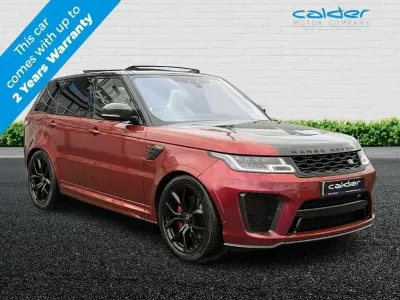 Używany Land Rover Range Rover Sport SVR 575 KM (422 kW) 2019 Czerwony SUV