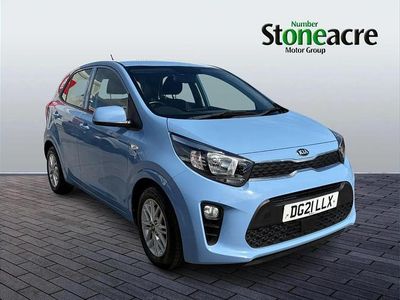 Used Kia Picanto 65 HP (47 kW) 2021 Blue Hatchback
