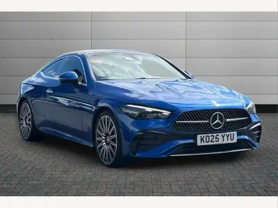 Used Mercedes CLE220 AMG Line Premium Plus 194 HP (142 kW) 2025 Blue Coupe