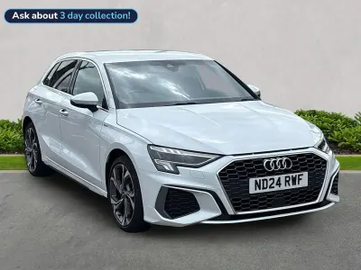 Used Audi A3 Sportback S-Line 150 HP (110 kW) 2024 White Hatchback