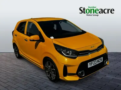 Used Kia Picanto GT-Line S 99 HP (72 kW) 2023 Yellow Hatchback