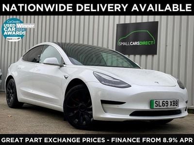Used Tesla Model 3 Standard Range 239 kW (325 HP) 2019 White Sedan