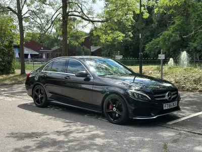 Used Mercedes C220 AMG line 2017 Black Sedan