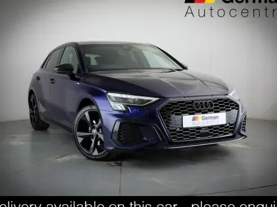 Used Audi A3 S-Line 110 HP (80 kW) 2023 Blue Sedan