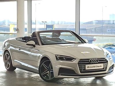 Used Audi A5 Cabriolet S-Line 190 HP (139 kW) 2017 White Cabriolet