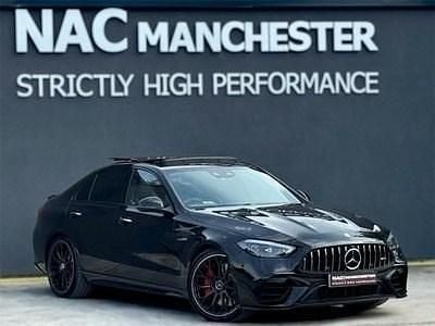 Black Used 2024 Mercedes C63S AMG Premium Plus Sedan | £66,995 (Fair price)