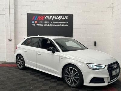 Used Audi A3 Black Edition 150 HP (110 kW) 2018 White Sedan