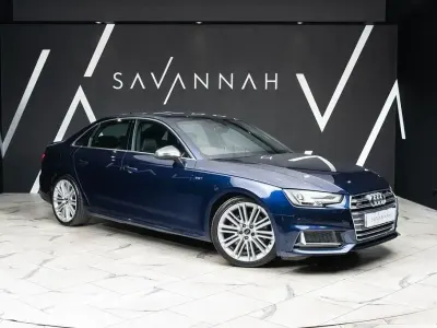 Used Audi S4 Advanced 354 HP (260 kW) 2018 Blue Sedan