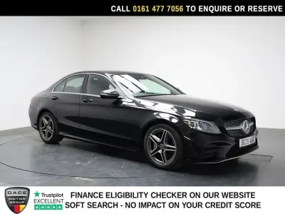 Usado Mercedes C200 AMG line 198 HP (145 kW) 2019 Preto Sedan