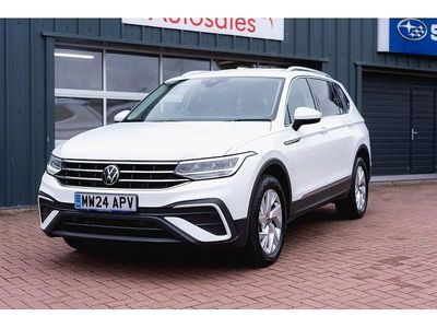 White Used 2024 VW Tiguan Allspace Life SUV | £25,995 (Fair price)