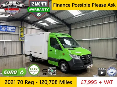 Używany Mercedes Sprinter 140 KM (102 kW) 2021 Zielony Van