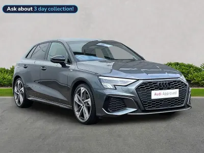 Used Audi A3 Sportback Black Edition 150 HP (110 kW) 2023 Grey Hatchback