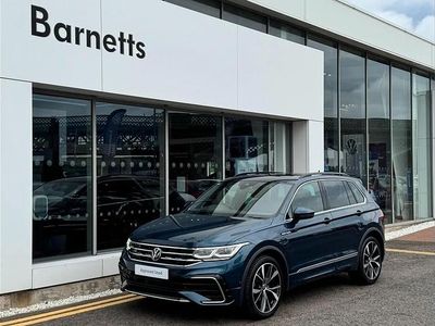 Blue Used 2022 VW Tiguan R-line SUV | £25,999 (Fair price)