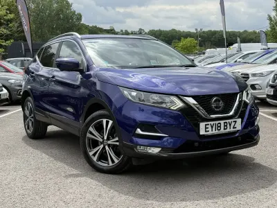 Begagnad Nissan Qashqai N-Connecta 2018 Blå SUV