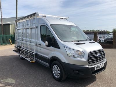 used Ford Transit 350 LWB L3 H2 TREND VAN GLASS FRAIL AIR CON SILVER