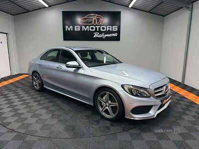 Silver Used 2017 Mercedes C220 AMG line Sedan | £15,995 (Fair price)