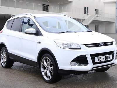Frozen white Used 2015 Ford Kuga Titanium SUV | £6,475 (Good price)
