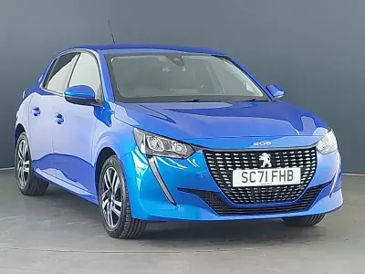 Używany Peugeot 208 Allure 100 KM (73 kW) 2021 Niebieski Hatchback