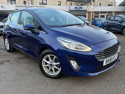 Used Ford Fiesta Zetec 100 HP (73 kW) 2018 Blue Hatchback