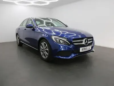 Used Mercedes C200 Premium 184 HP (135 kW) 2018 Blue Sedan