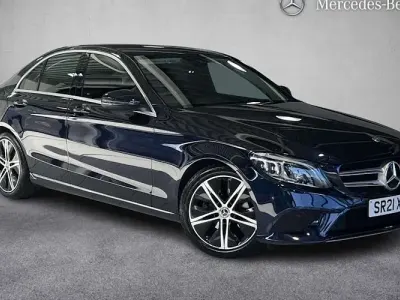 Used Mercedes C220 194 HP (142 kW) 2021 Blue Sedan
