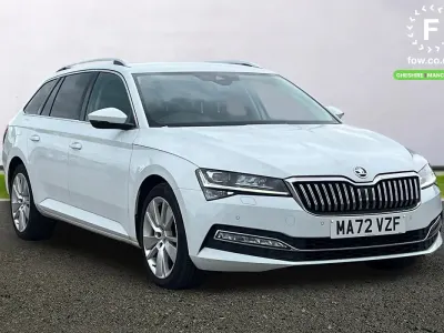 Used Skoda Superb SE L 150 HP (110 kW) 2022 White Estate